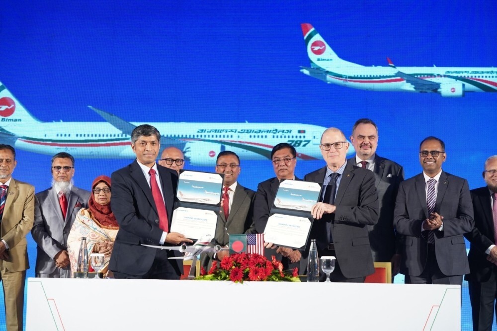 Bangladesh signs biggest-ever Boeing deal for 14 aircraft for Biman Bangladesh Airlines fleet expansion