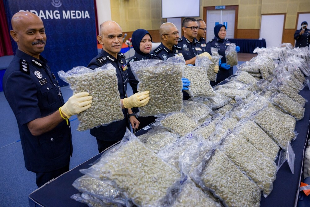 Police bust two international drug syndicates, seize RM12.6m worth of ganja at KLIA