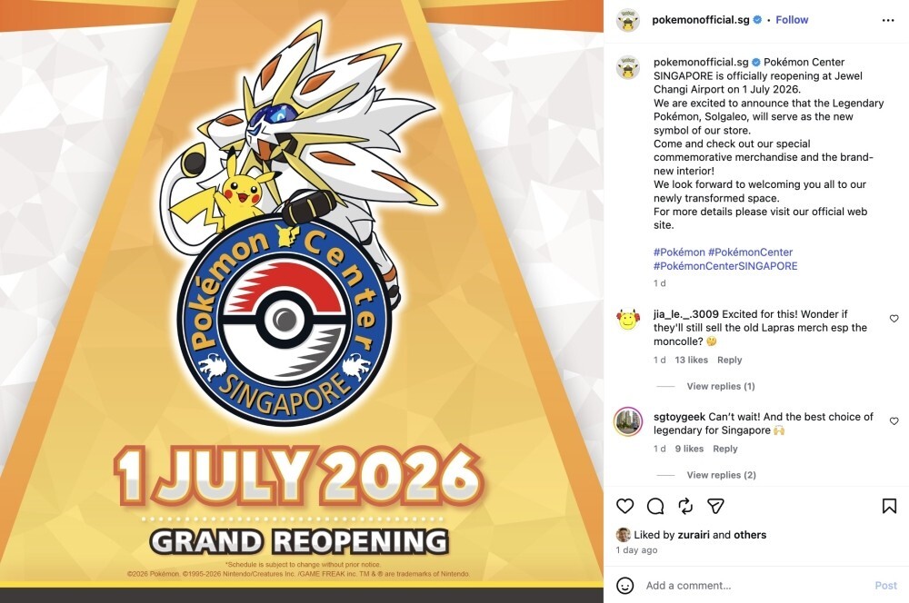 Pokémon Centre Singapore to reopen on July 1 with new look and exclusive merchandise