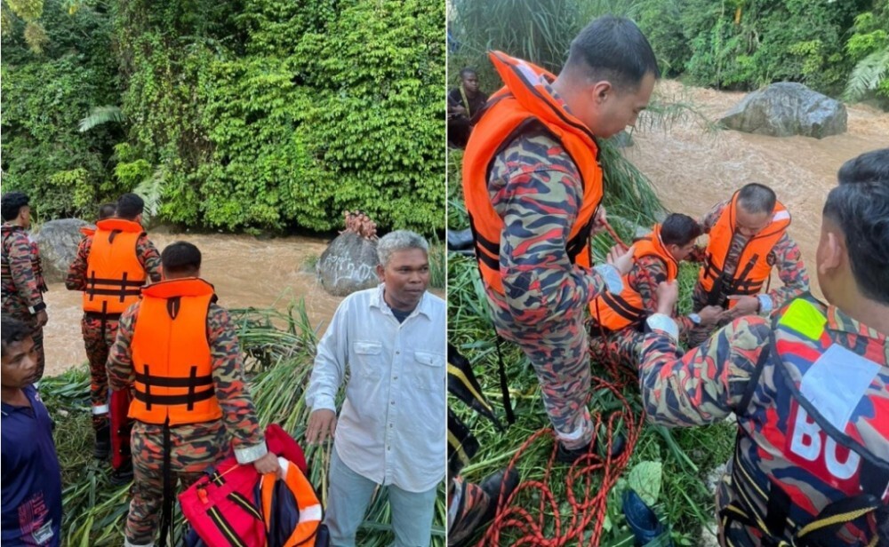 Firefighters rescue eight boys following river surge at Cameron Highlands Orang Asli settlement