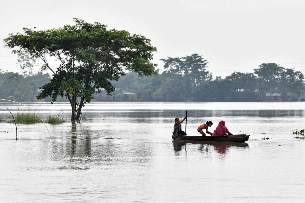 Floodwaters submerge Assam villages as India’s northeast reels from deluge