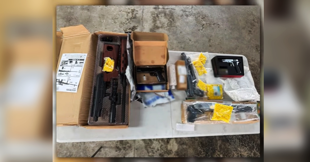 Five replica guns, BB pellets seized in Singapore cargo smuggling bid, teen under investigation
