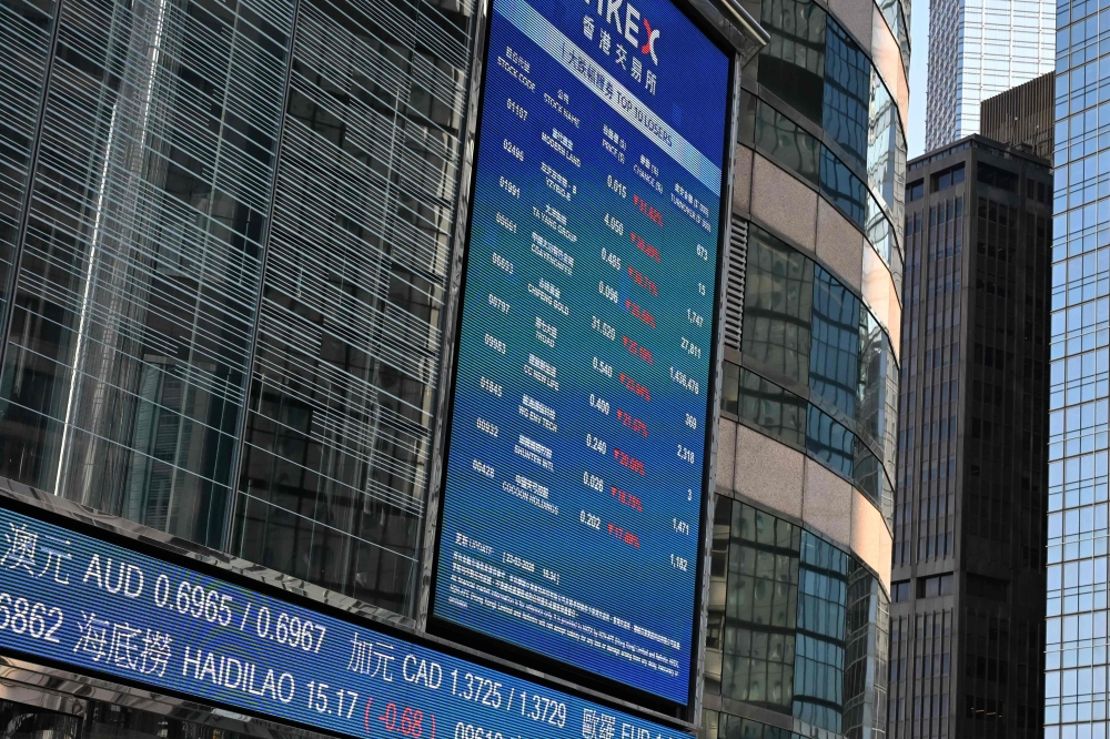 Hong Kong stocks dive more than 3pc in tech rout